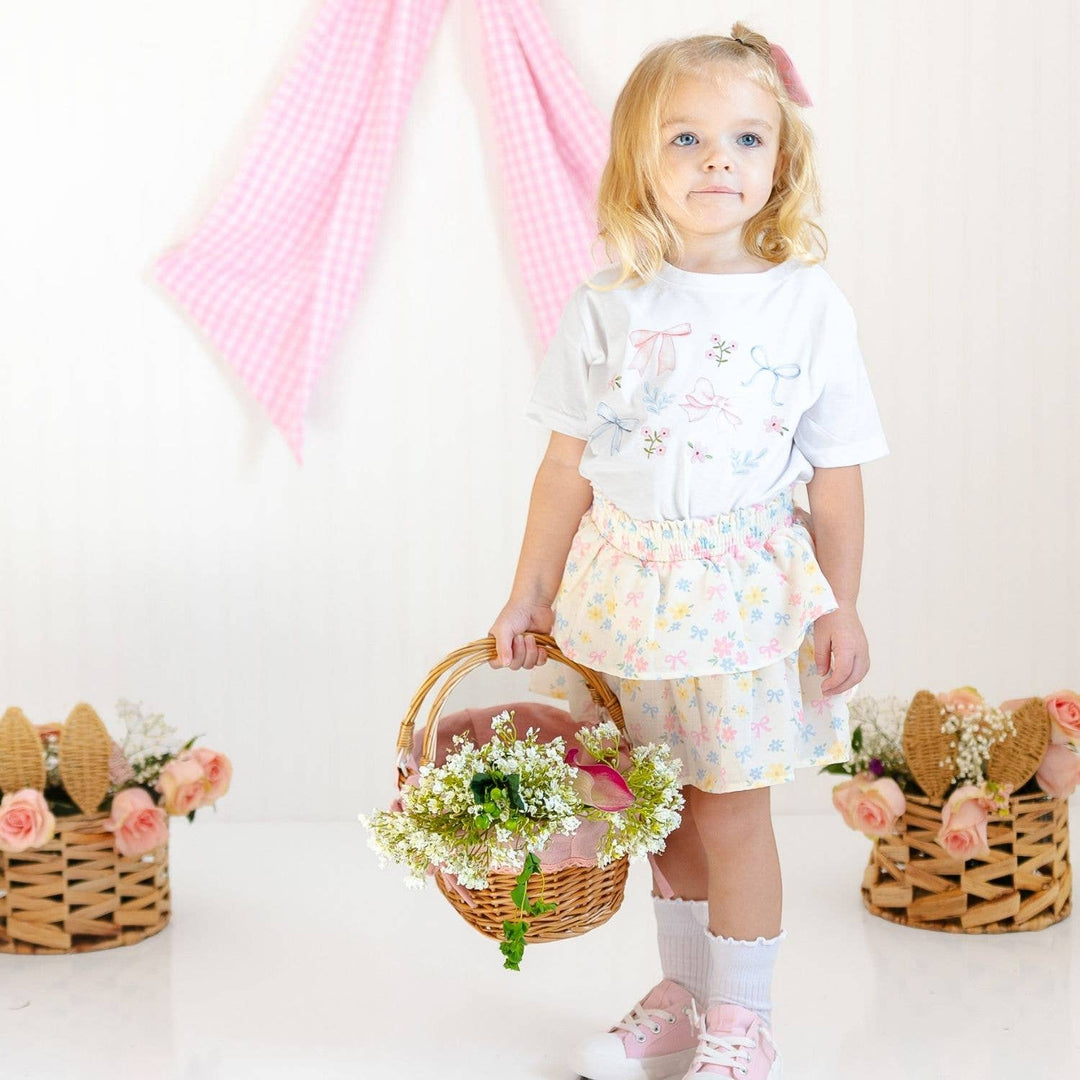 Sweet Floral Skort - Kids Boutique Clothing