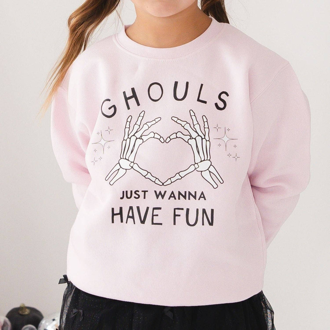 Ghouls Just Wanna Have Fun Halloween Sweatshirt - Kids