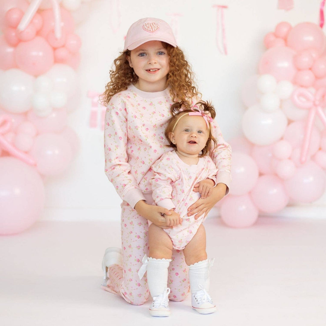 Pink Rose Flare Legging - Girls Clothes