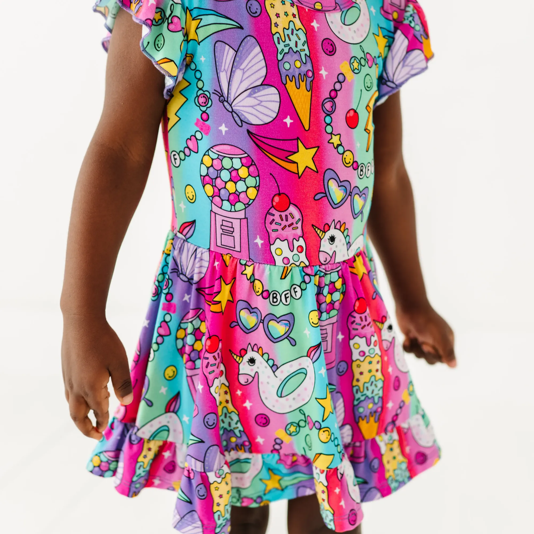 Rocket Lion Twirl Dress: 12-18