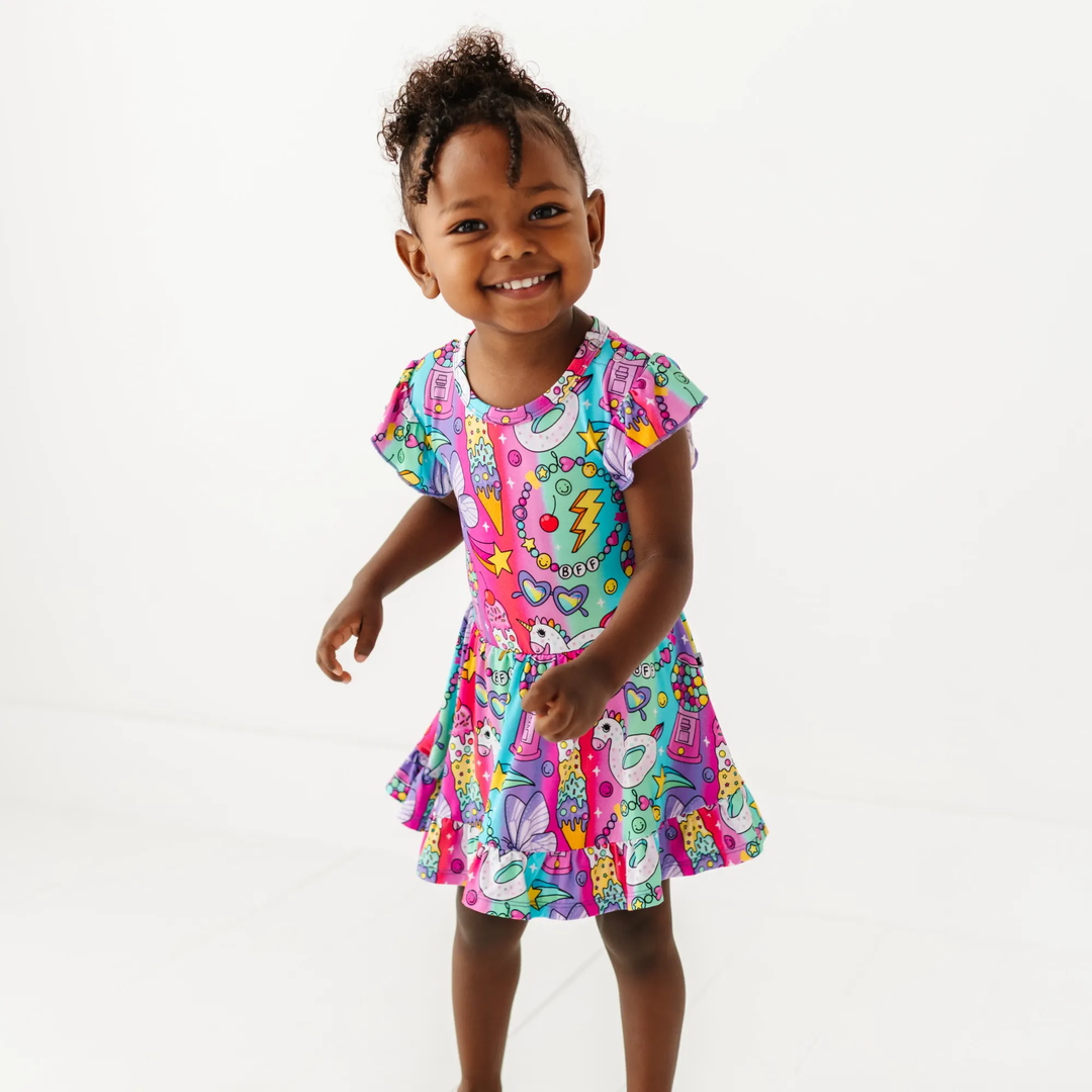 Rocket Lion Twirl Dress: 12-18