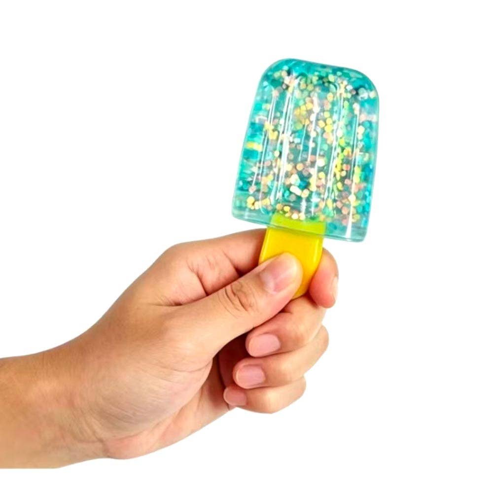 12PCS - Glitter Popsicle Squeeze Squishy Stress Relief Toy