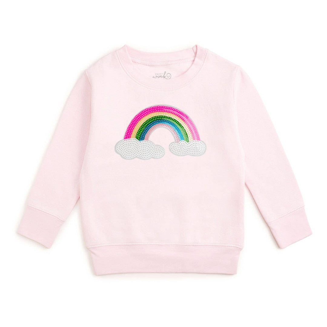 Rainbow Sequin Patch Sweatshirt - Ballet - Girls Clothes