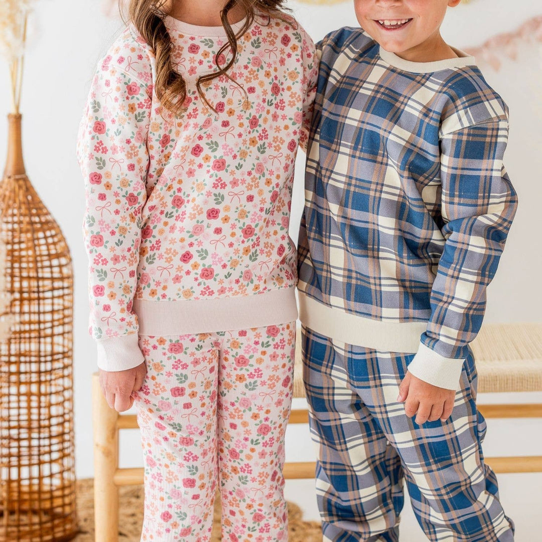Berry Floral Flare Legging - Kids Boutique Clothing - Fall