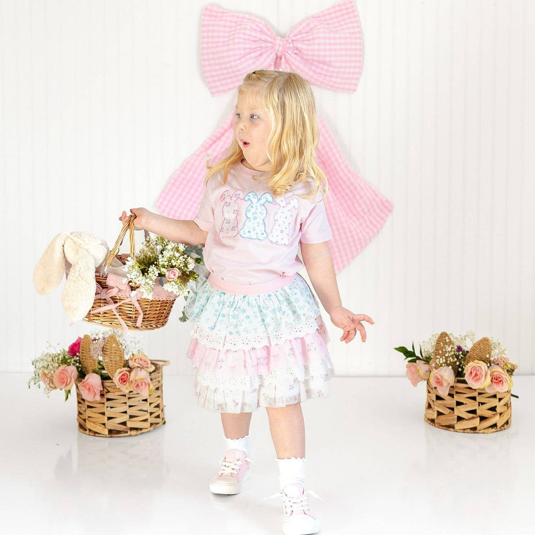 Floral & Lace Tiered Tutu - Kids Boutique Clothing - Spring