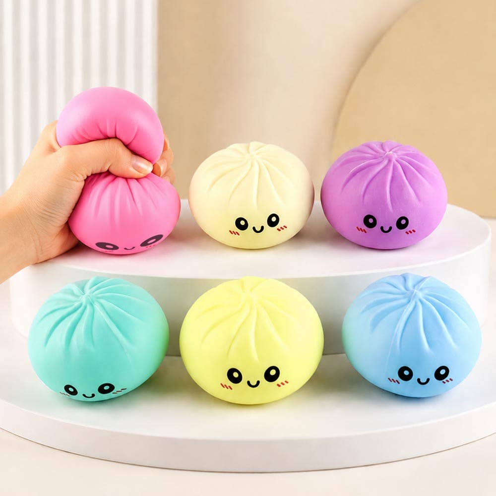 12PCS - Pastel Steamed Bao Bun Dumpling Squeeze Squishy Stress Relief Toy
