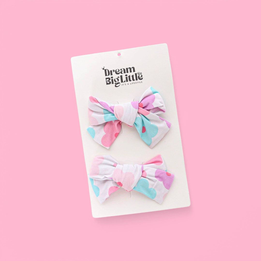VIOLET FIELDS DREAM BOW HAIR CLIPS: OS