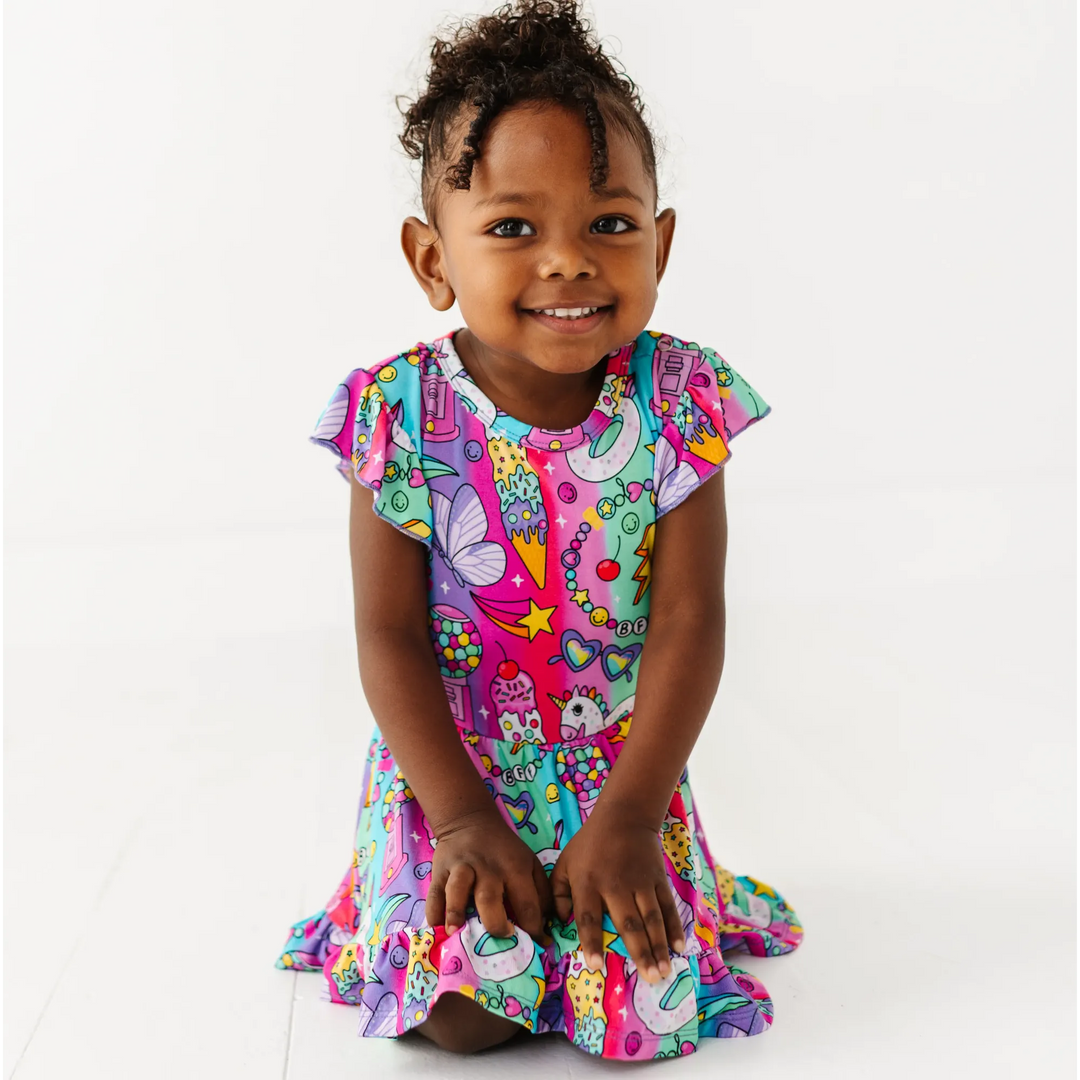 Rocket Lion Twirl Dress: 12-18