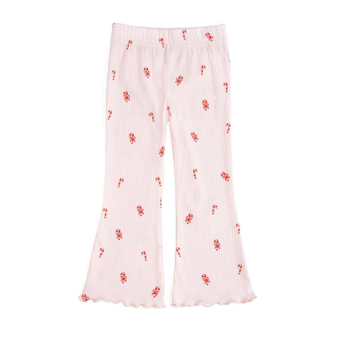 Candy Cane Christmas Flare Legging - Kids Clothing - Holiday