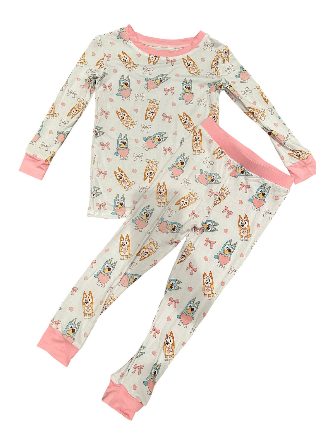 Heeler Girls Valentines Day Bamboo 2 Piece