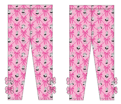 PRE-ORDER ELOISE ROYAL RIBBONS DREAM BOW LEGGINGS