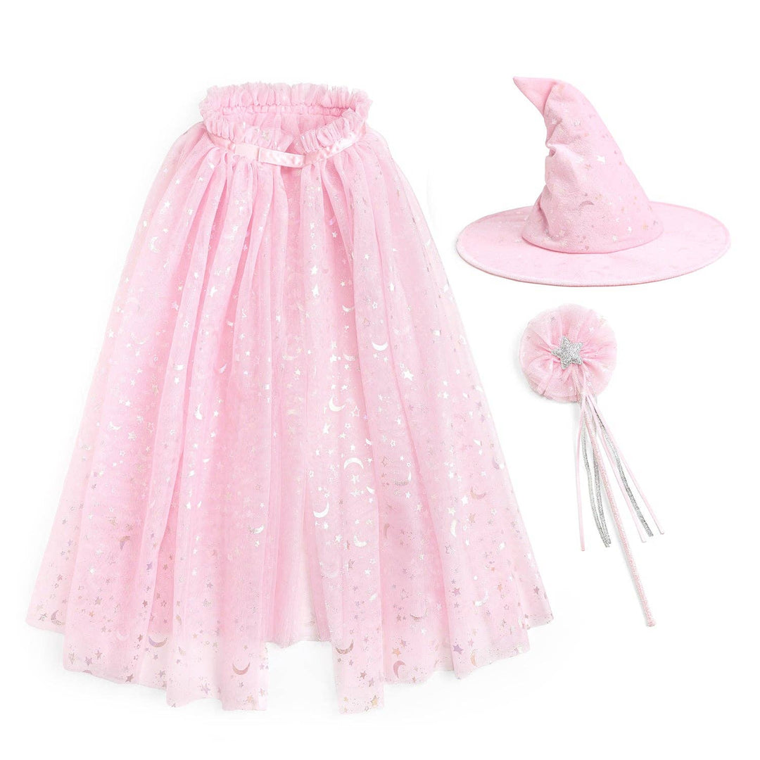 Pink Witch Dress Up Kit  - Dress Up - Kids Gift - Costume