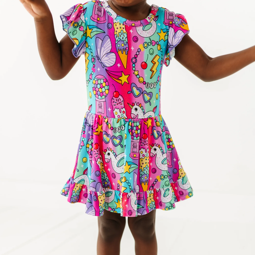 Rocket Lion Twirl Dress: 12-18
