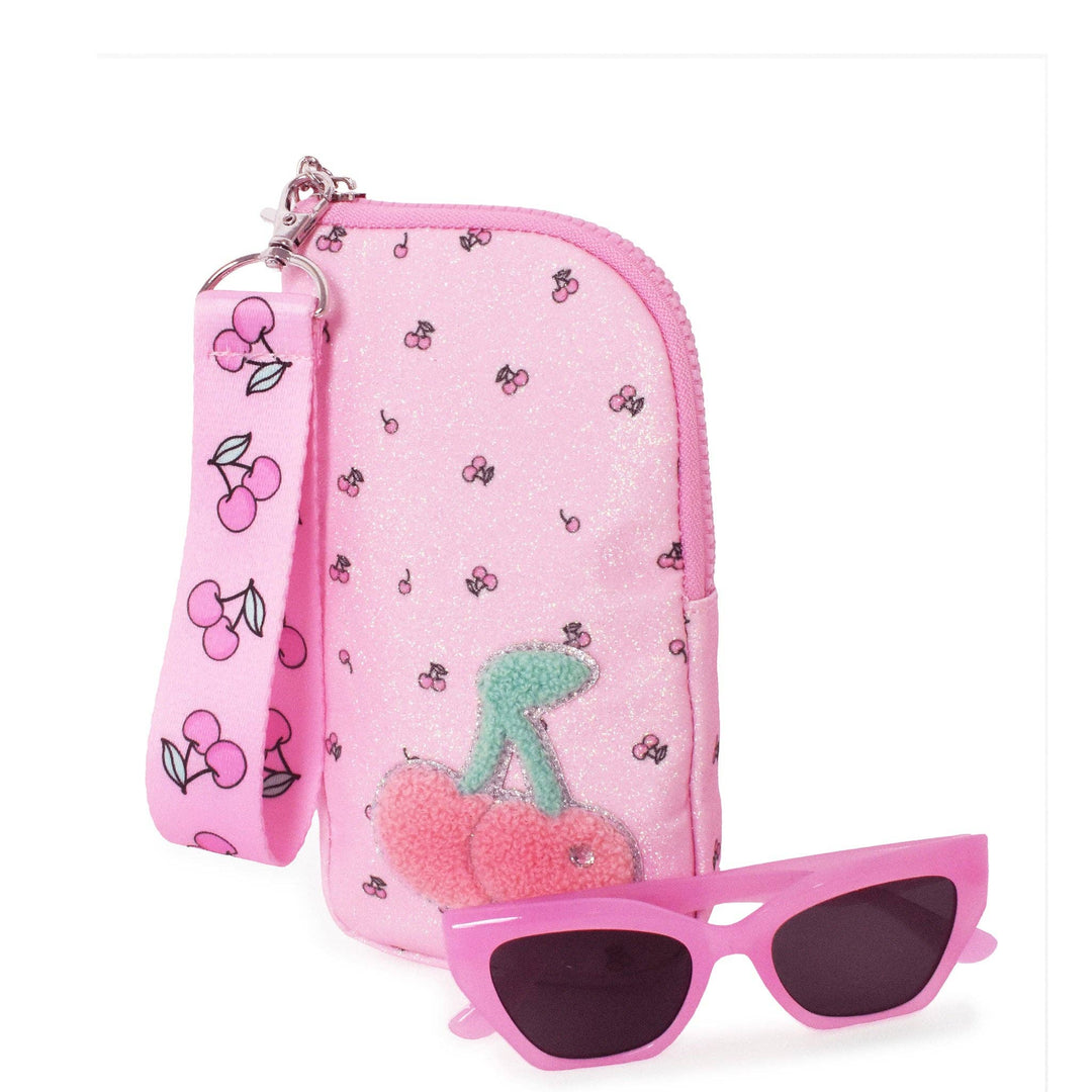 Cherry Wristlet Case and Sunglasses