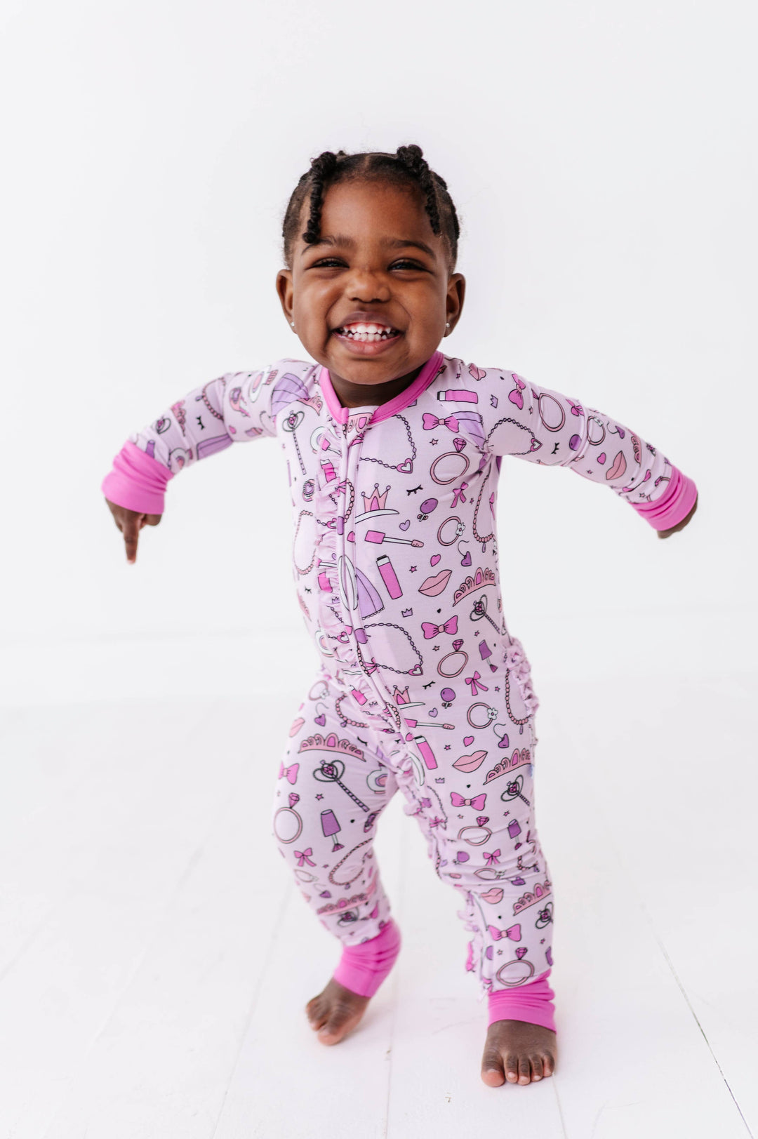 Sleeping Cutie Convertible Footies with Ruffle