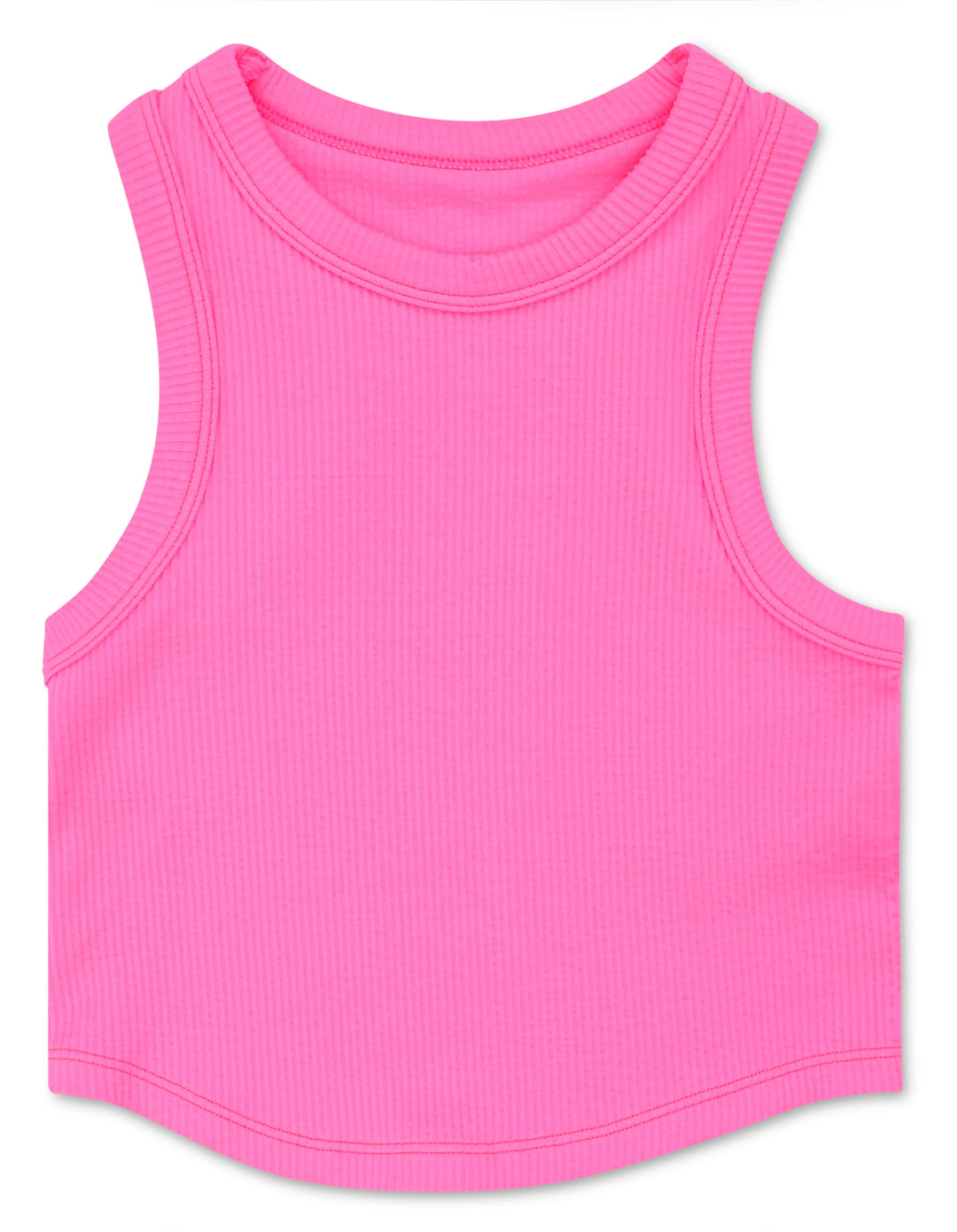 BRIGHT PINK CROPPED RACER BACK TOP (SM/MED)