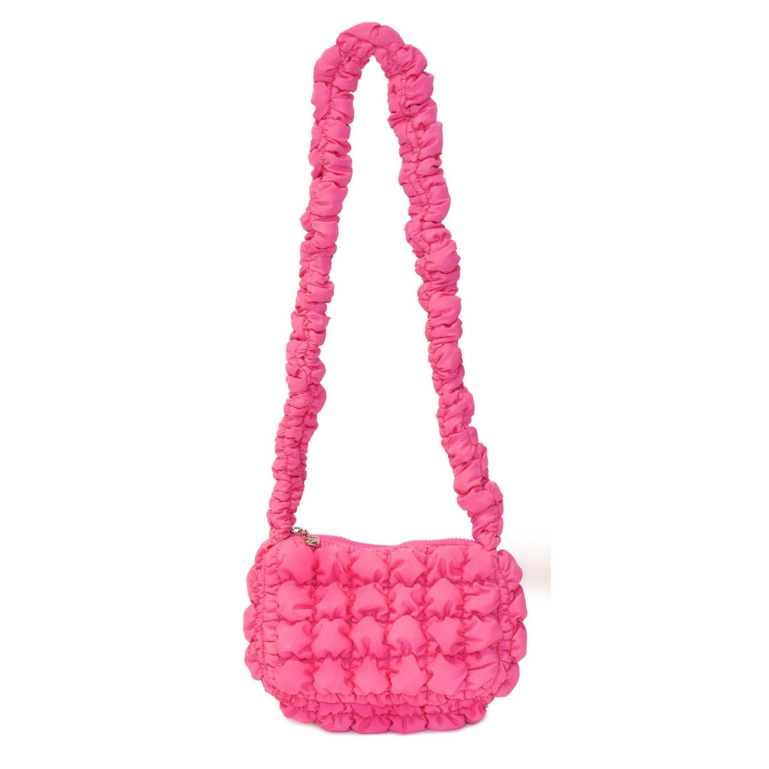 Quilted Scrunchies Mini Sling Bag: Cotton Candy