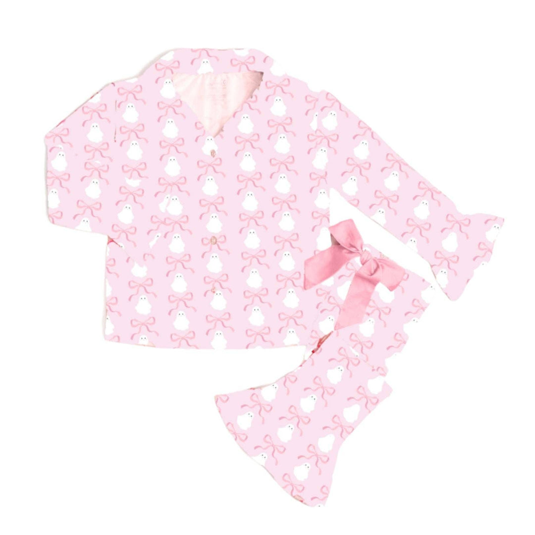 Coquette Ghost Halloween Lounge Set - Mommy and Me