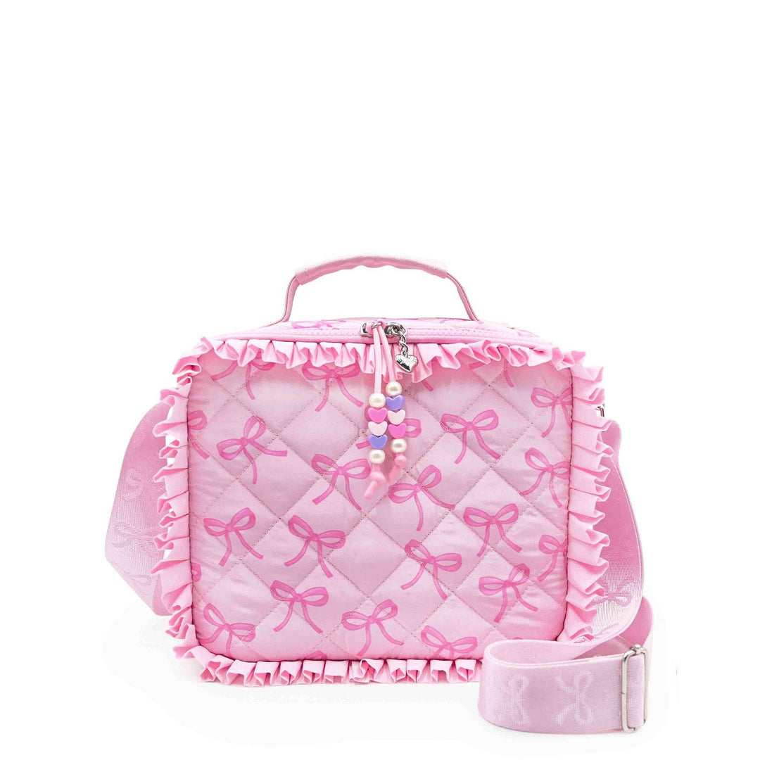 Bow & Ruffle Quilted Lunch Bag