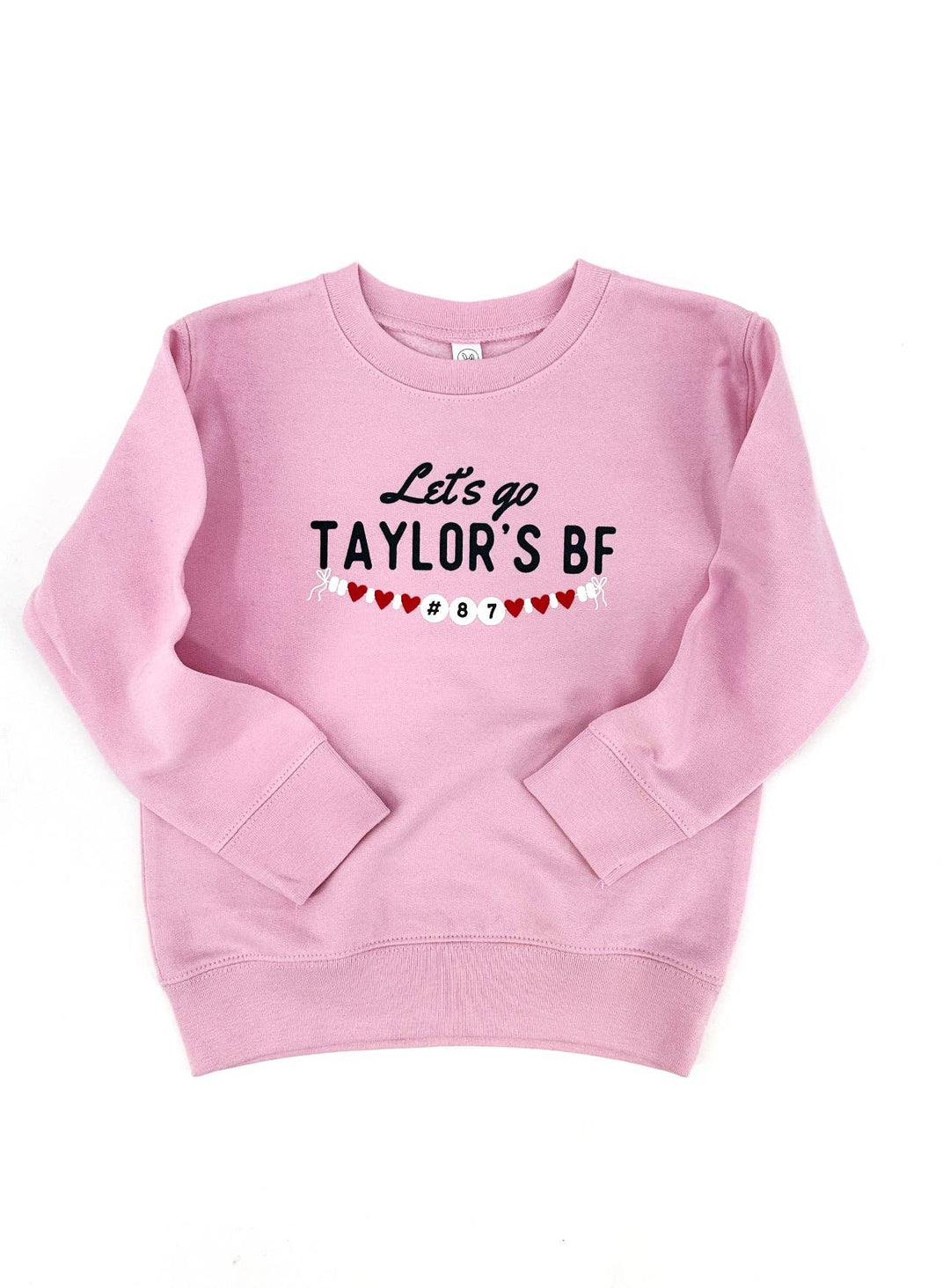 Taylor’S BF kids sweatshirt Super Bowl: Pink / Youth small (lighter pink)