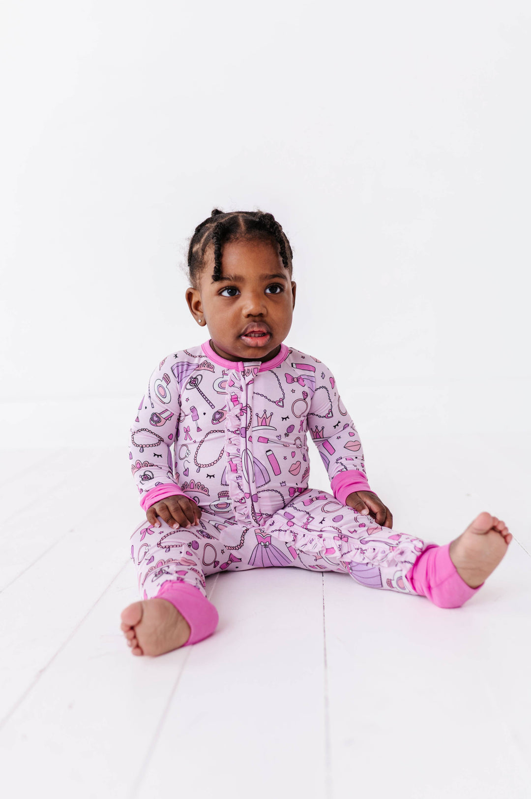 Sleeping Cutie Convertible Footies with Ruffle