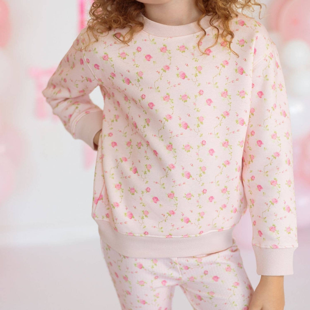 Pink Rose Flare Legging - Girls Clothes