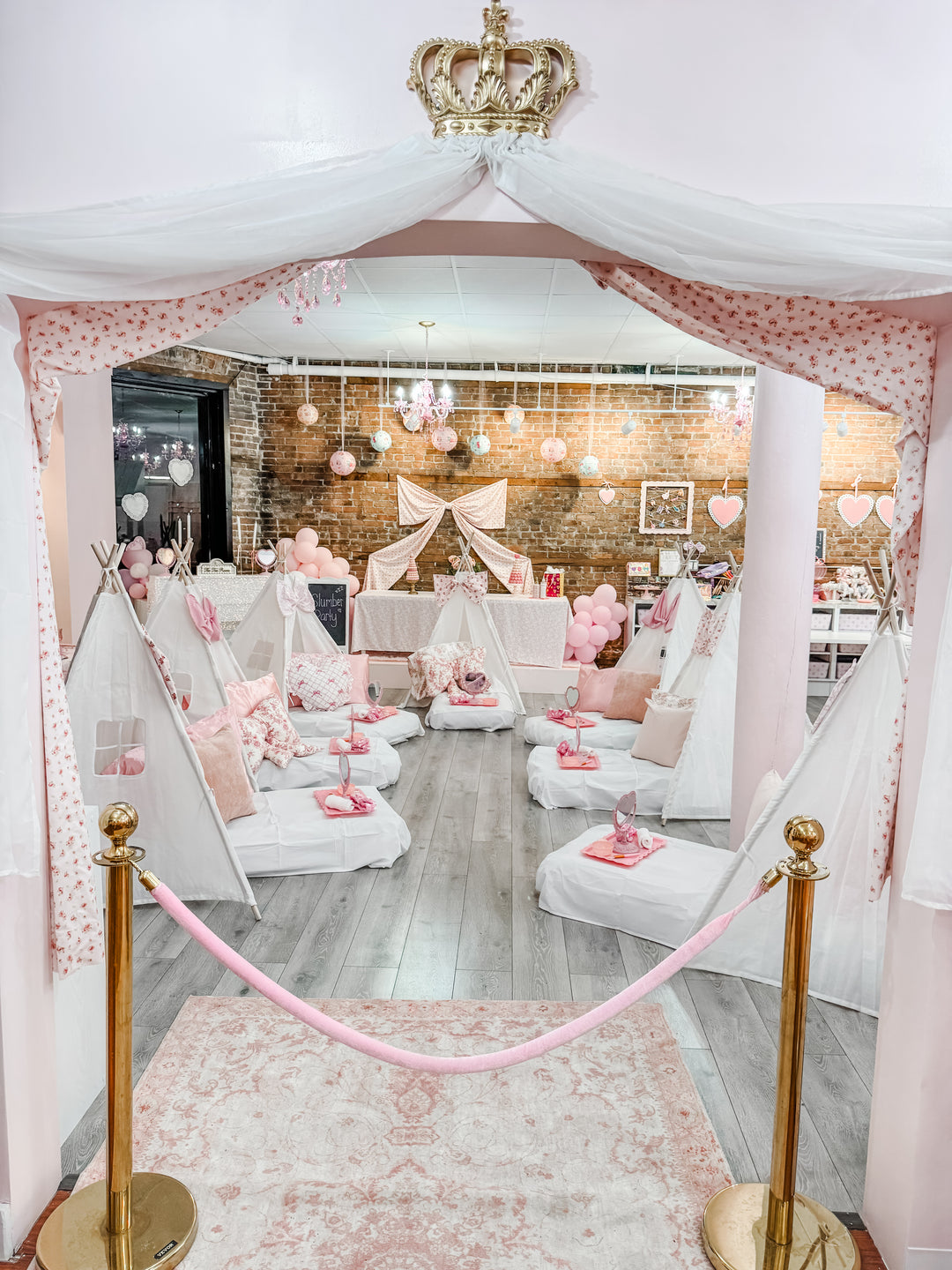 tent birthday decorations Slumber Party Evening Party Deposit – Sienna's Sunnies