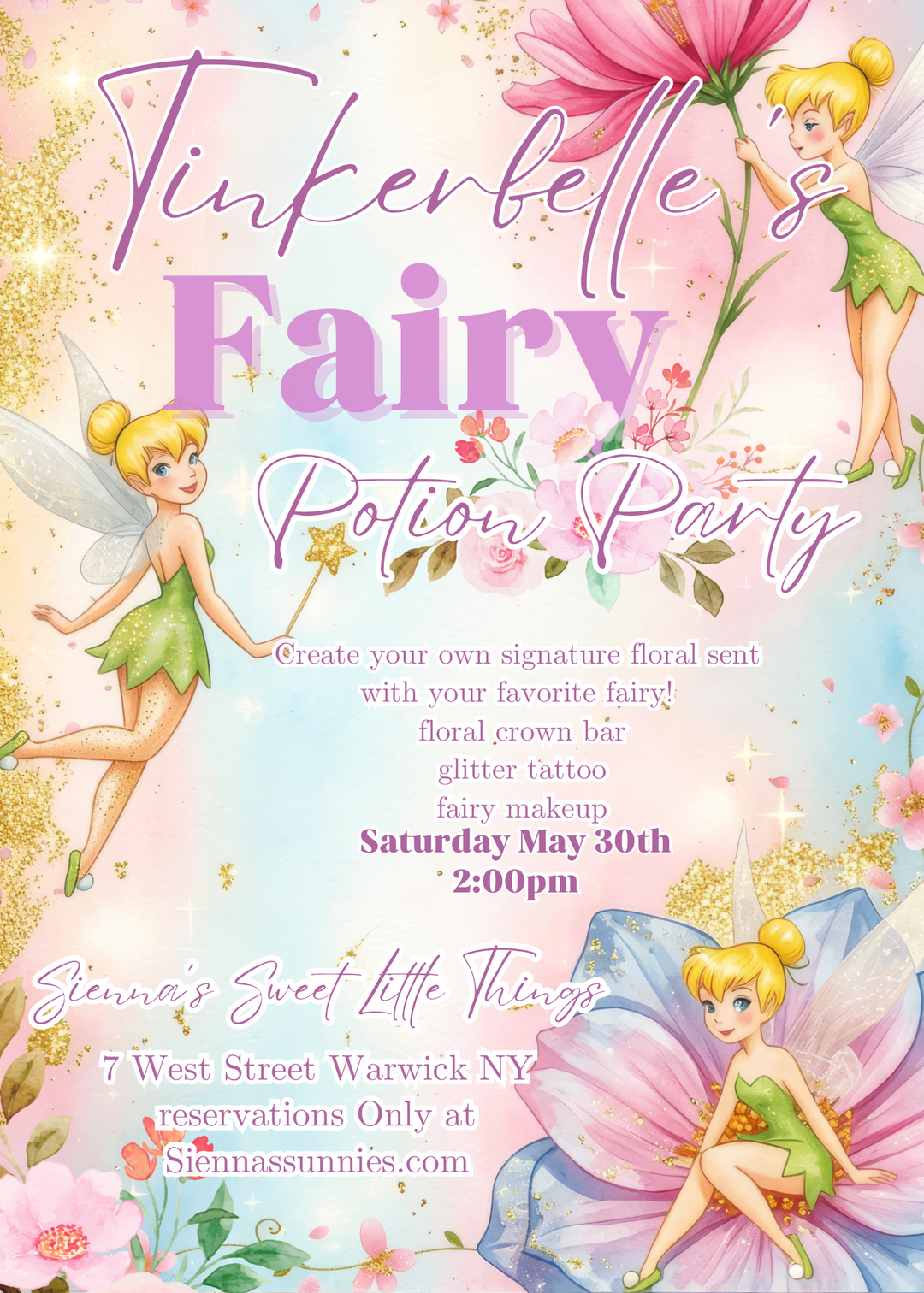 5/30 2pm Tinker-belle’s Fairy Potion Party