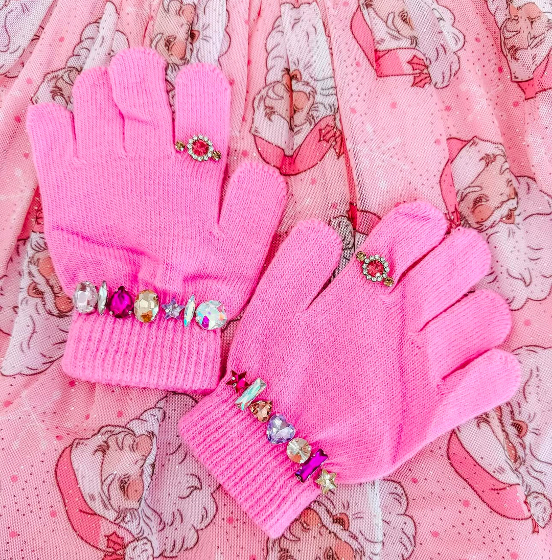 Gemmie Gloves Kids Pink