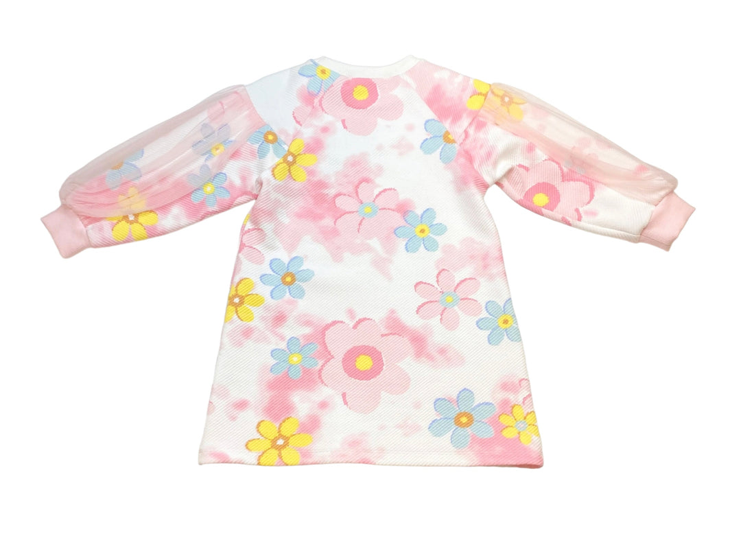 Floral Cloud Dye Sweat Dress