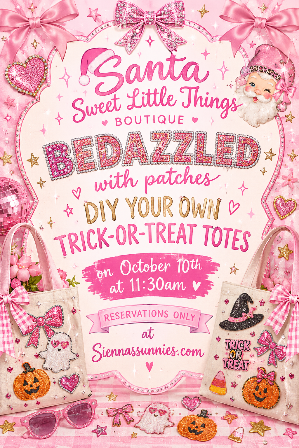 10/10 11:30am Patch Party! Trick or Treat Totes