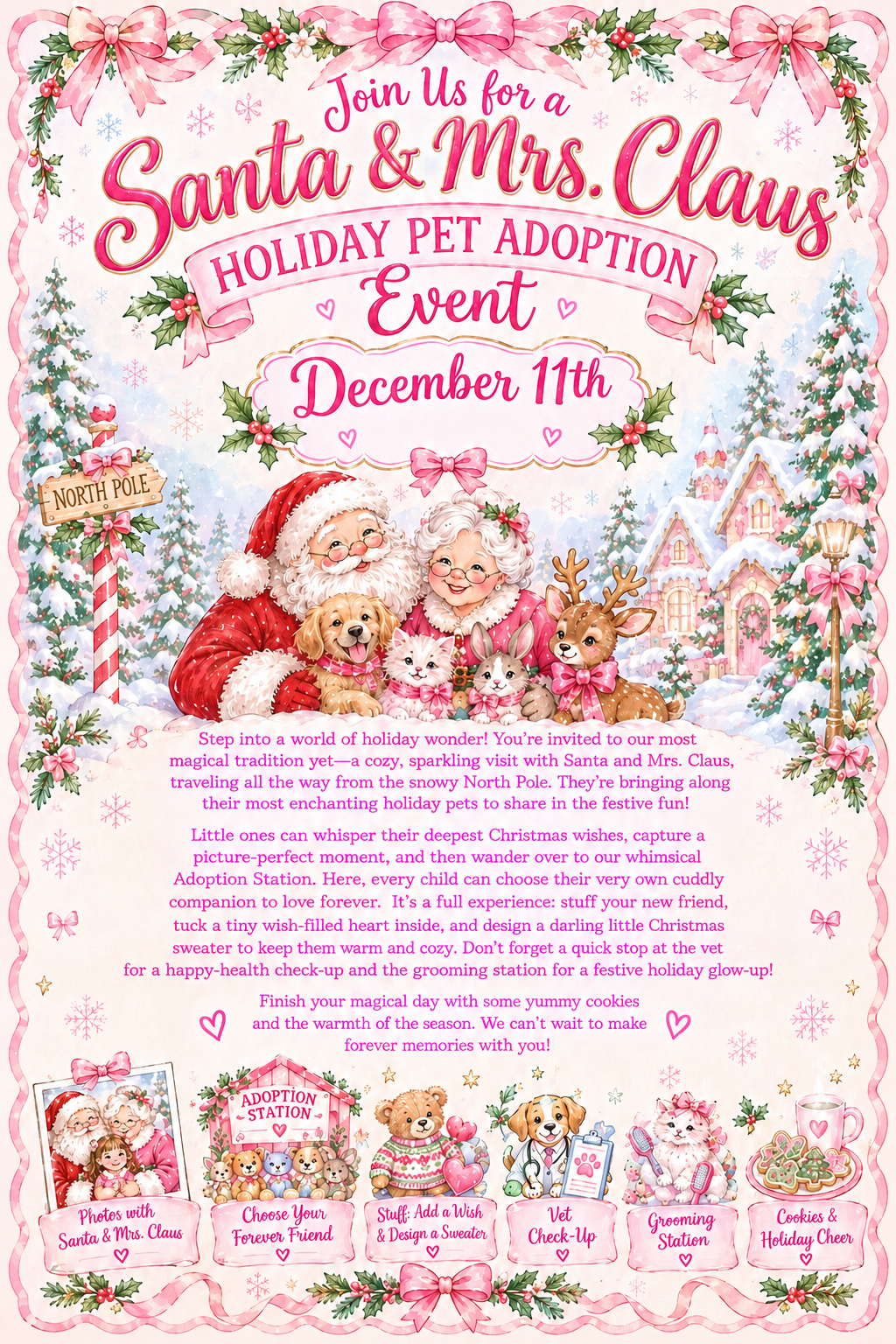 12/11 Santa & Mrs. Claus Holiday Pet Adoption