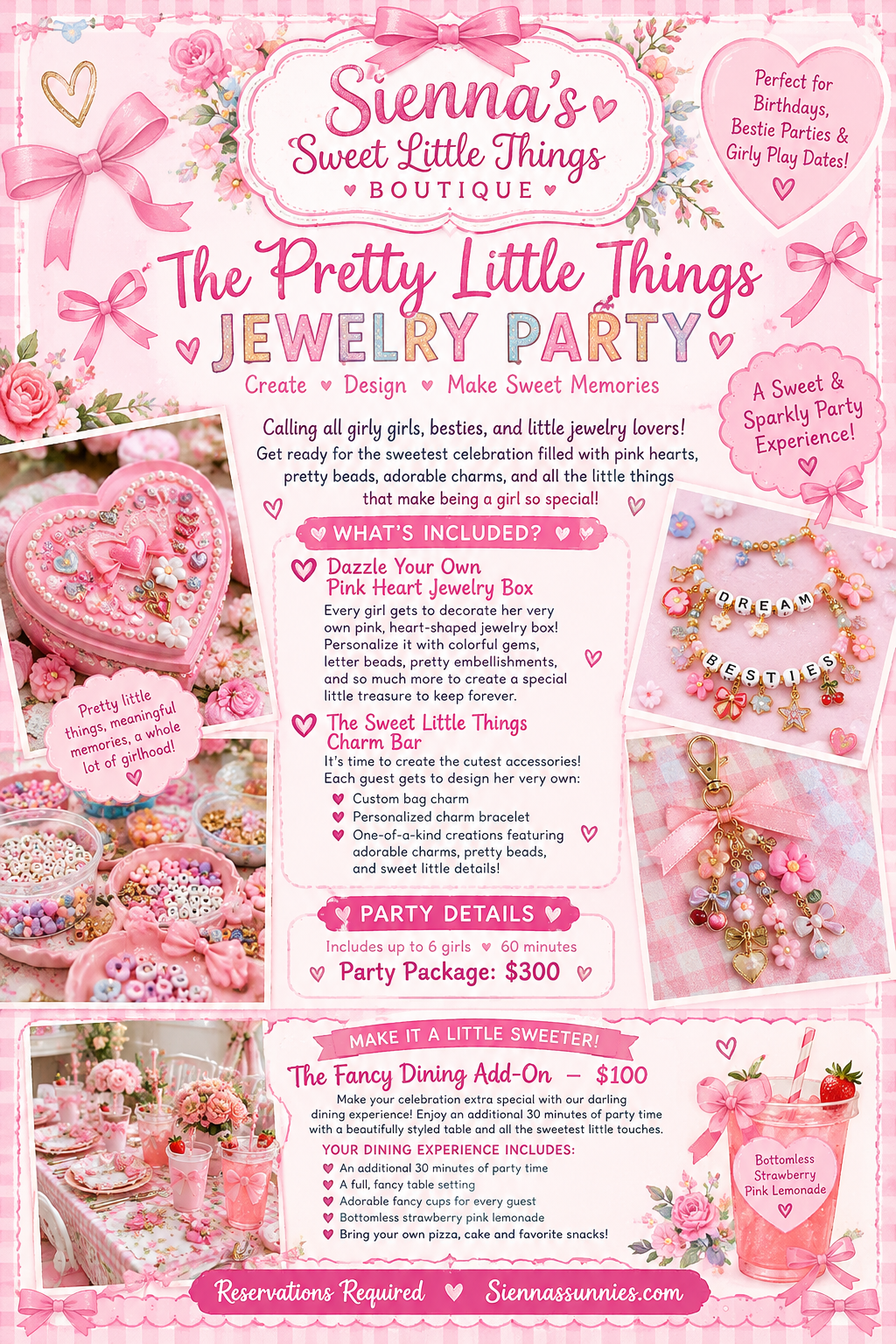Pretty Little Things Jewelry Party Deposit