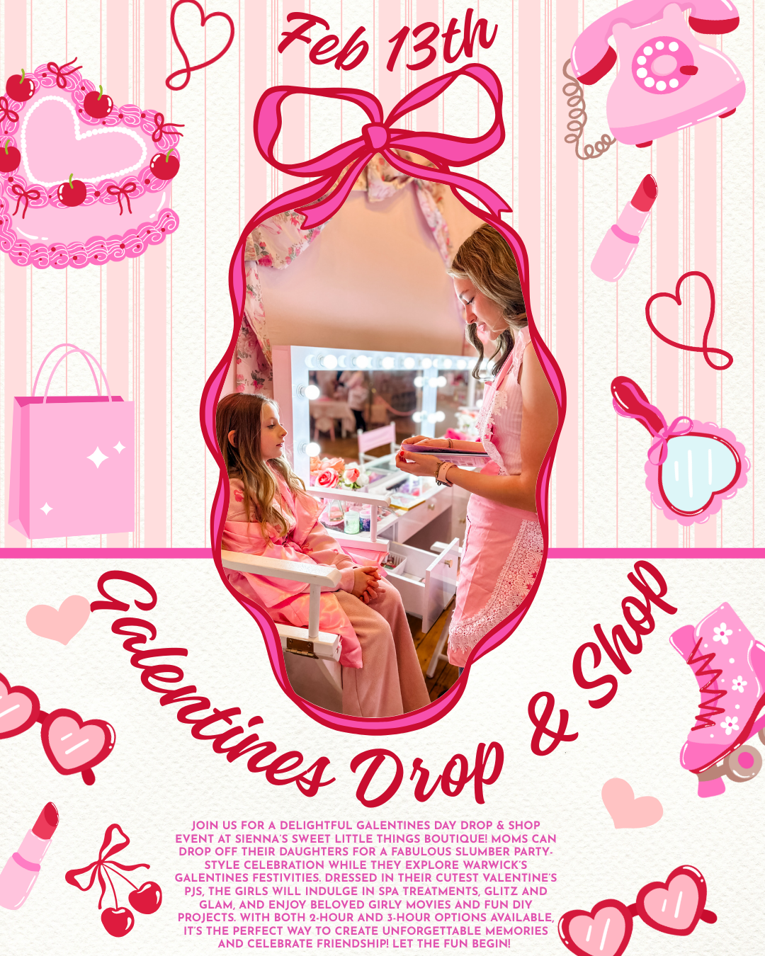 2/13 Galantines Day Sip, Shop & Drop!