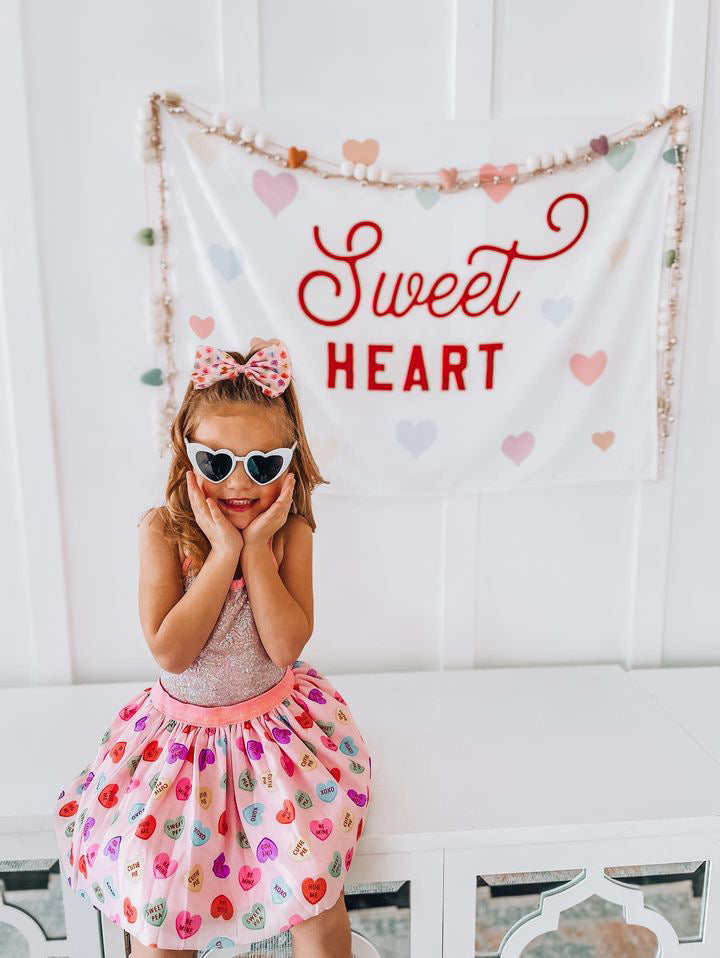 Sweet Wink Candy Hearts Skirt