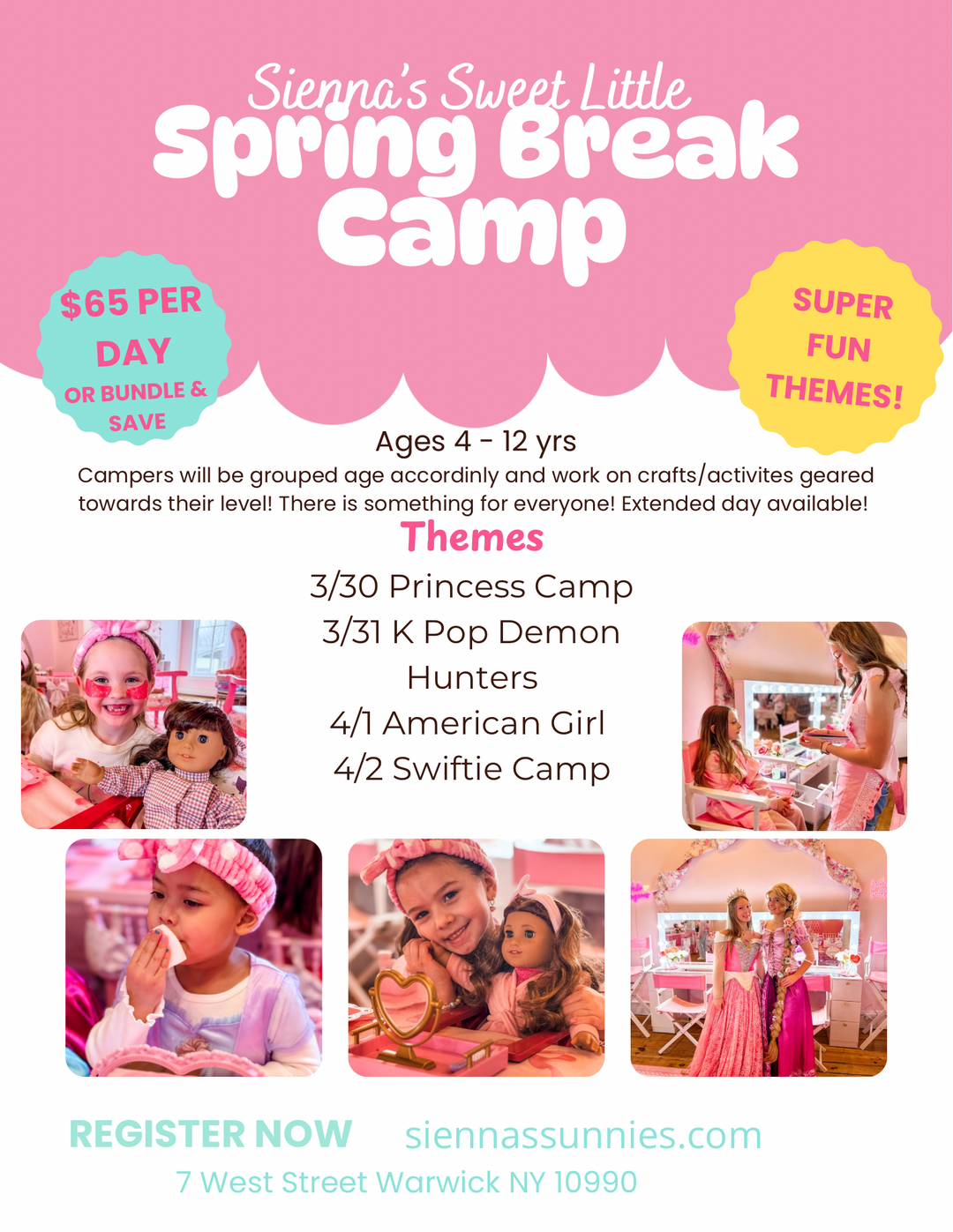 3/30-4/2 Spring Break Camp Bundle