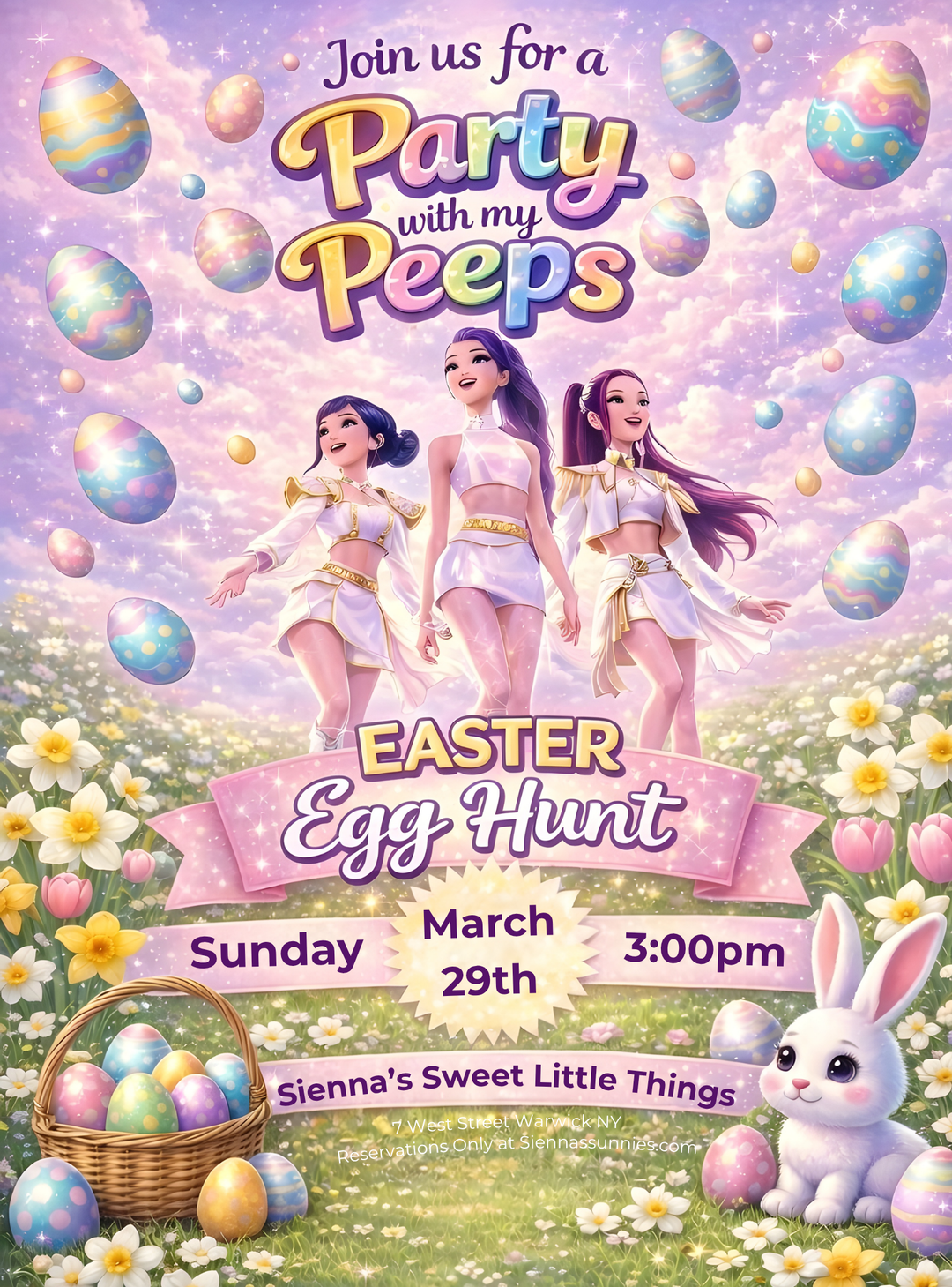 3/29 3pm K Pop Demon Hunter Easter Egg Hunt with Rumi!