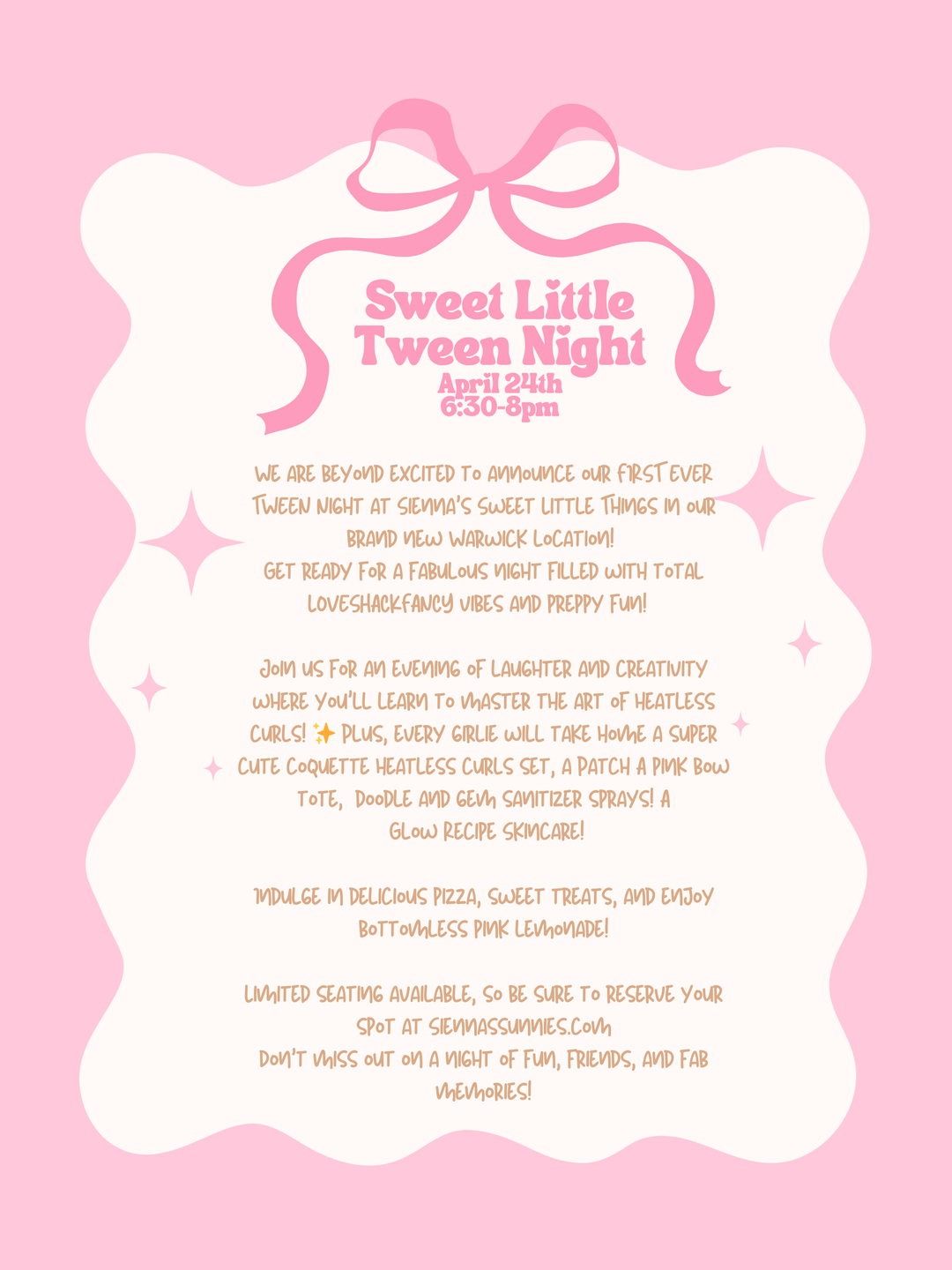 4/24 Tween Night