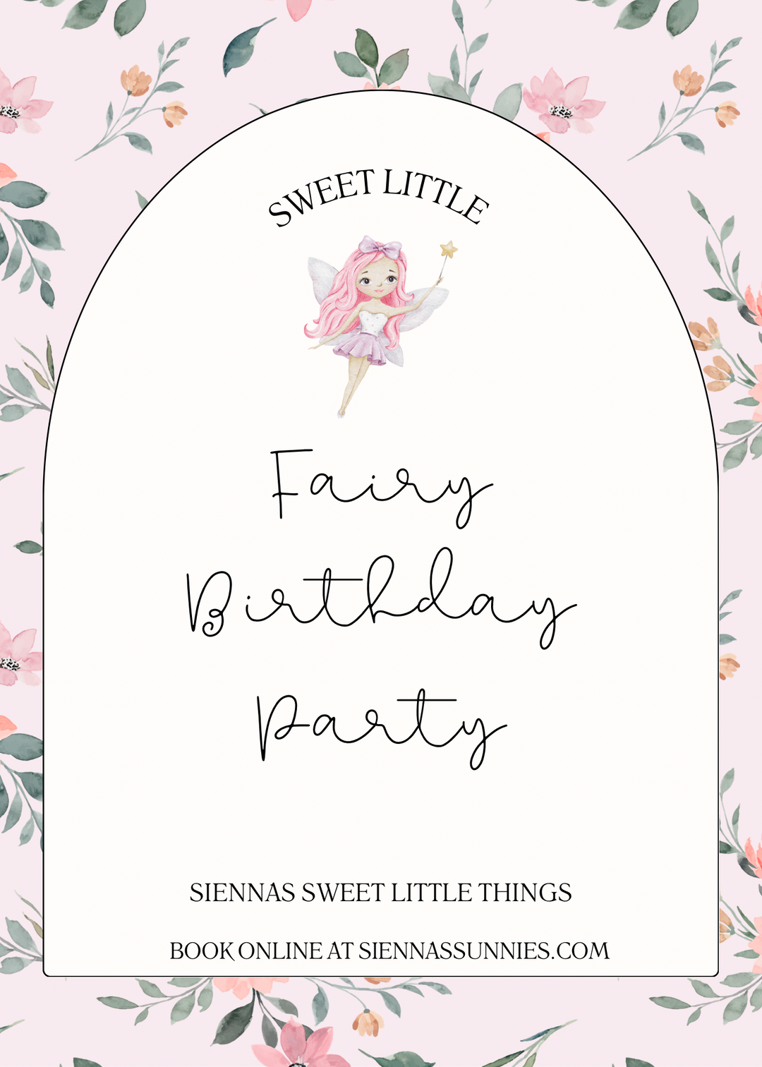 Sweet Little Fairy Party Deposit