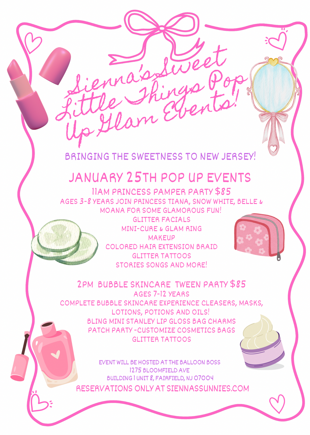 NJ Pop Up Glam Tickets