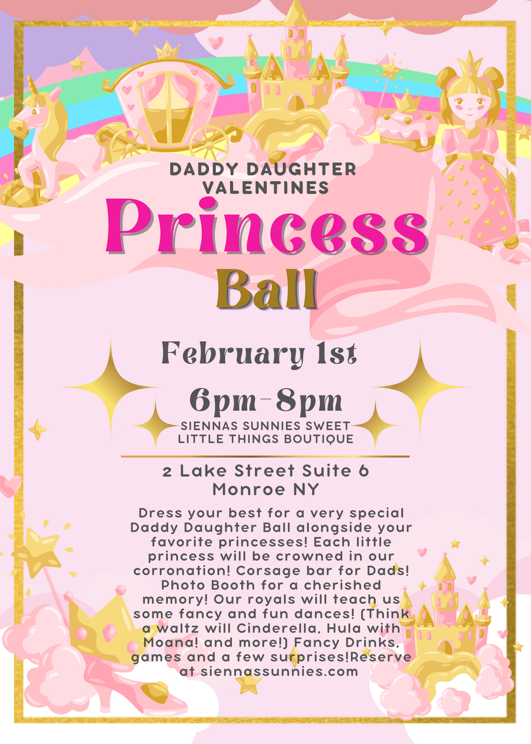 2/1 6pm Daddy Daughter Princess Ball