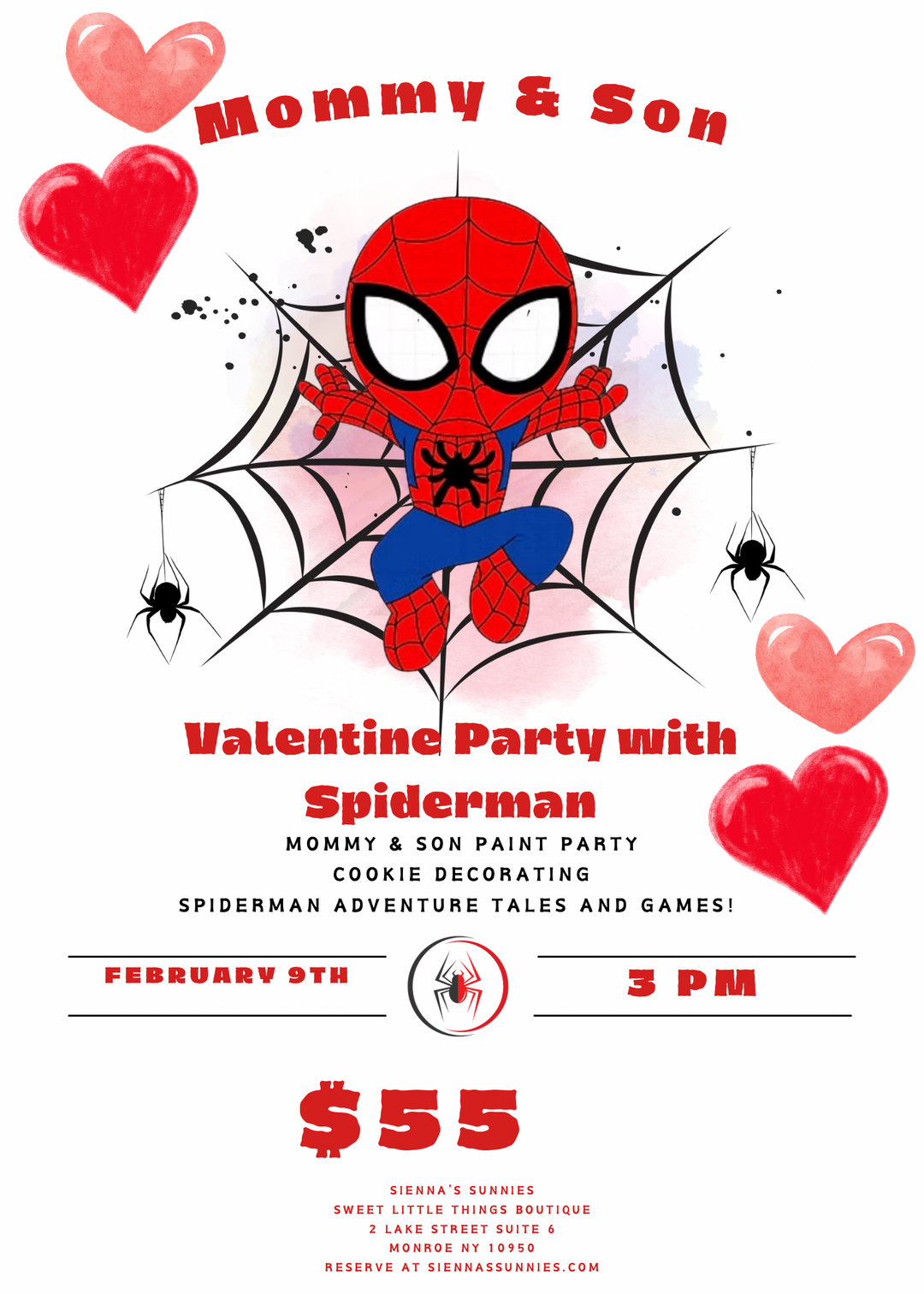 Spidey’s Mommy & Son Valentines Party