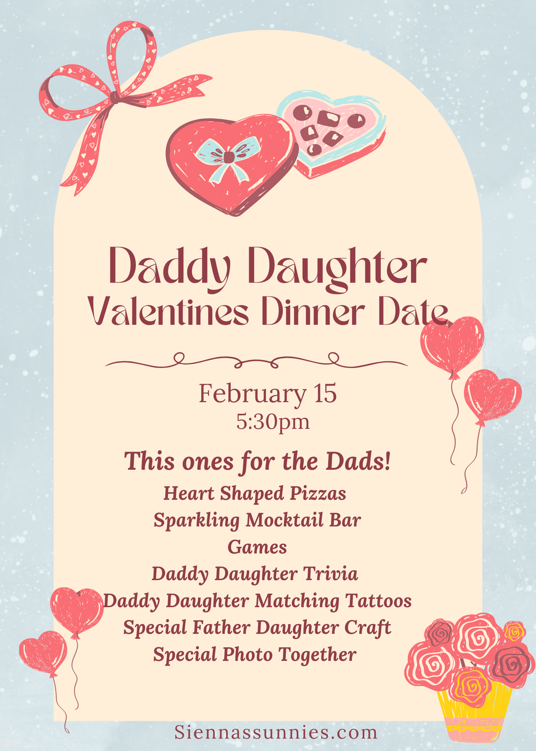 2/15 Daddy Daughter Dinner Date