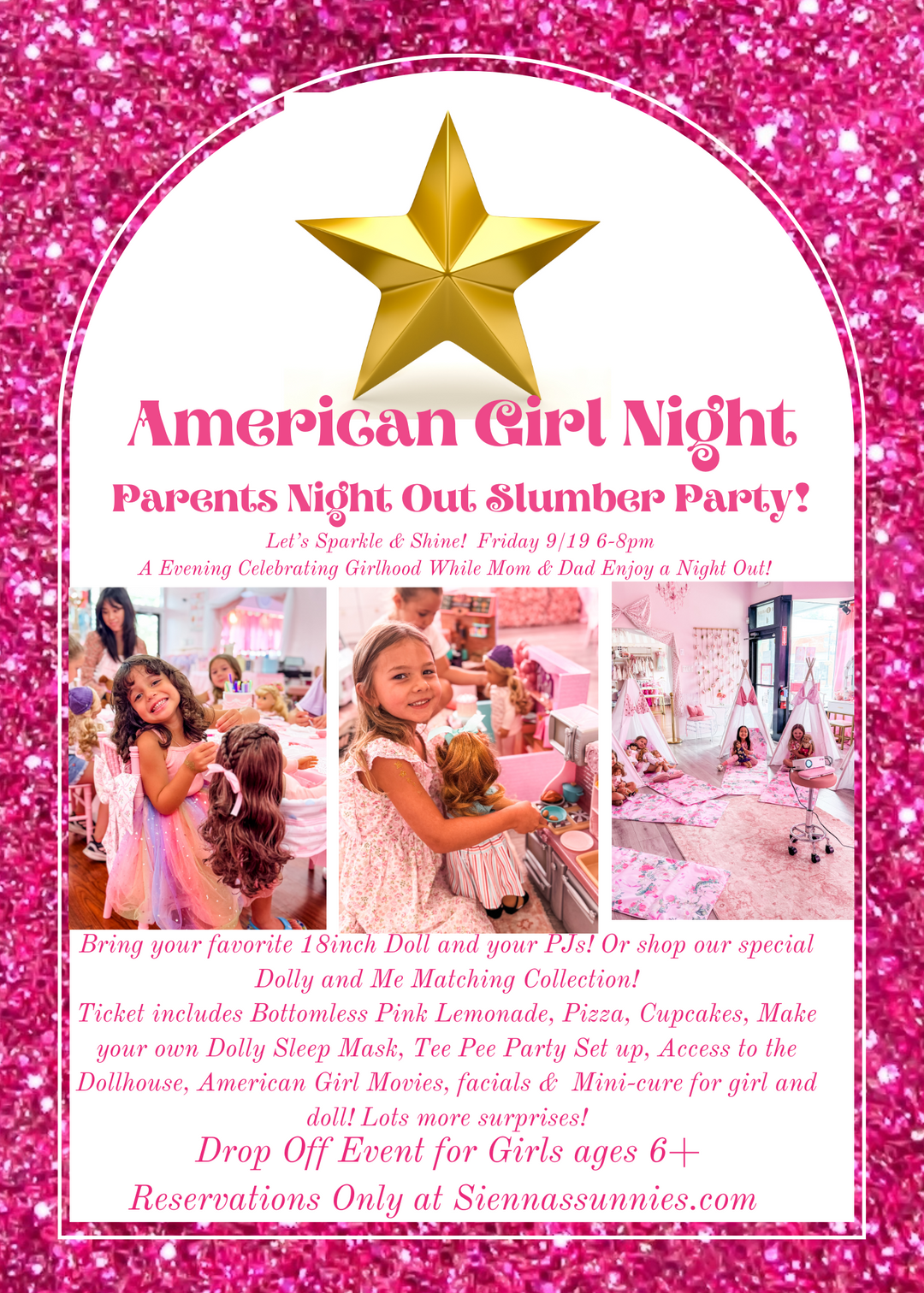 American Girl Slumber Party/Parents Night Out