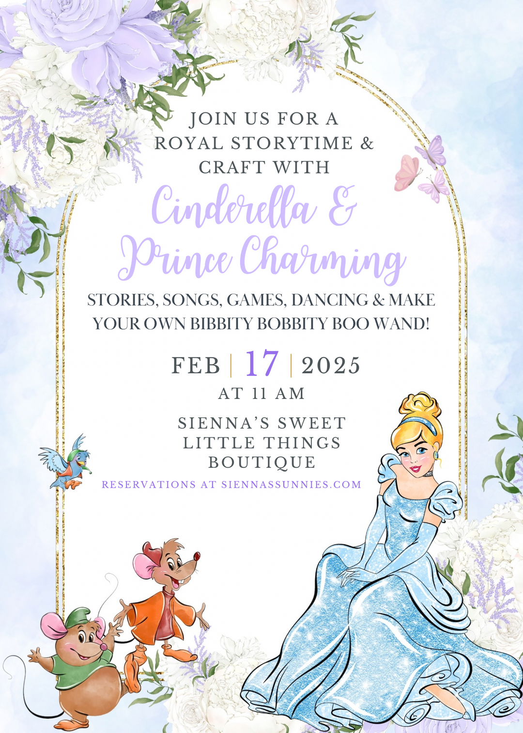 2/17 Cinderella & Prince Charming Royal Storytime