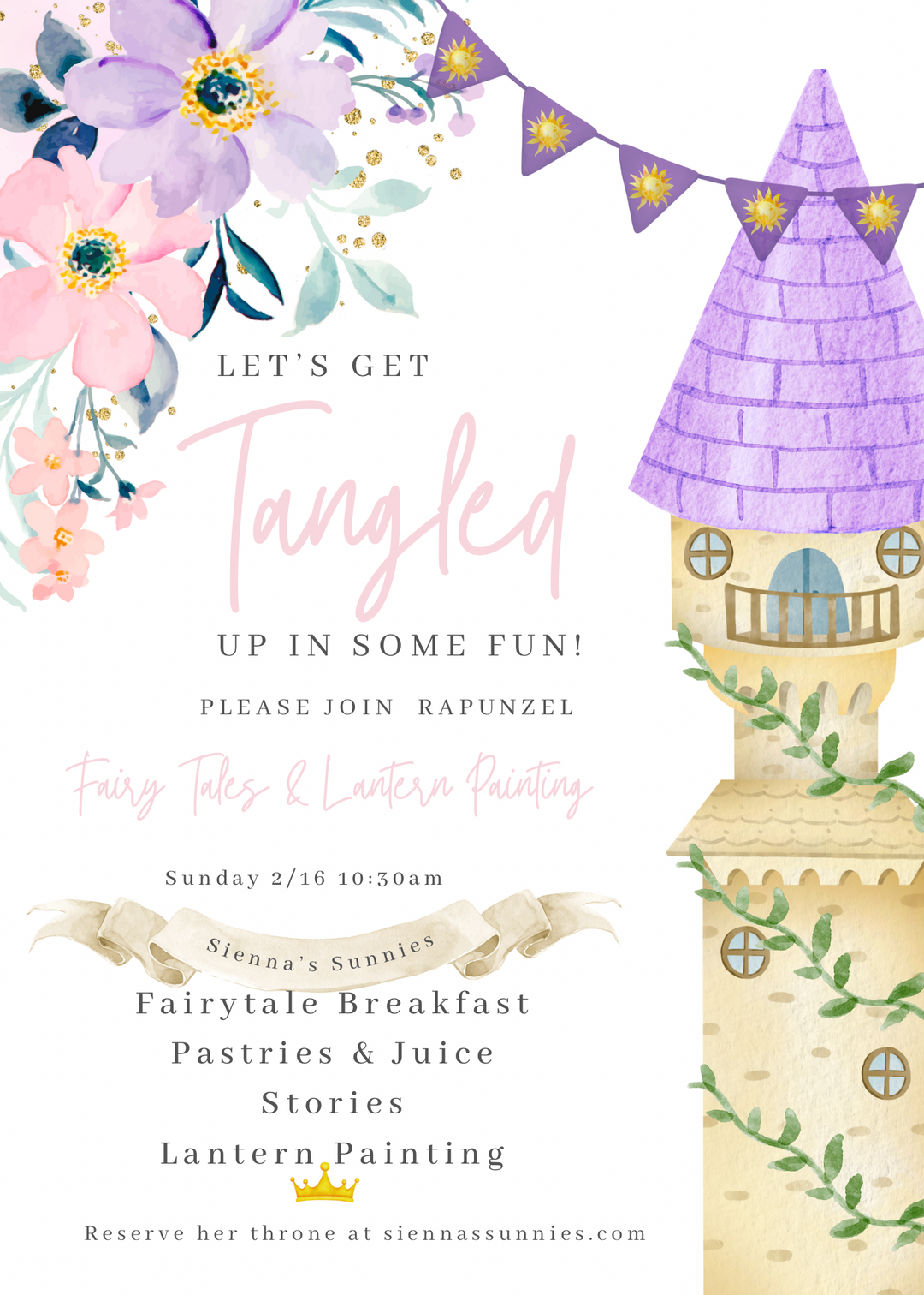 2/16 Fairytale Breakfast & Paint Party