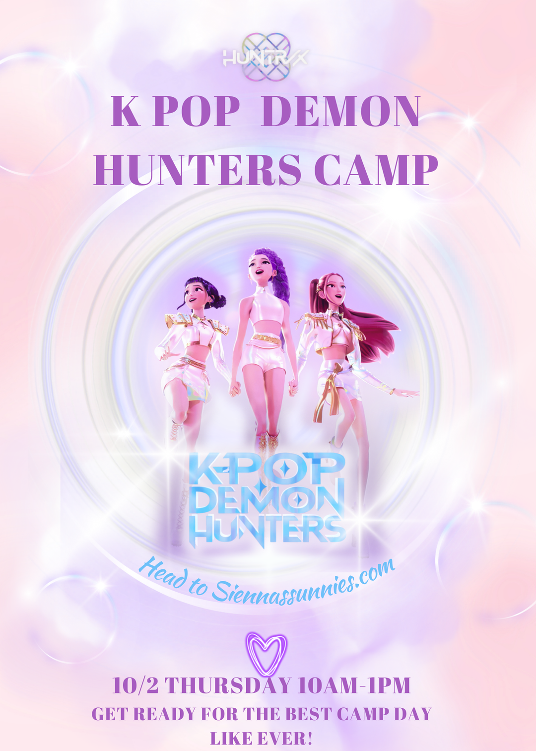 10/2 K Pop Demon Hunters Camp