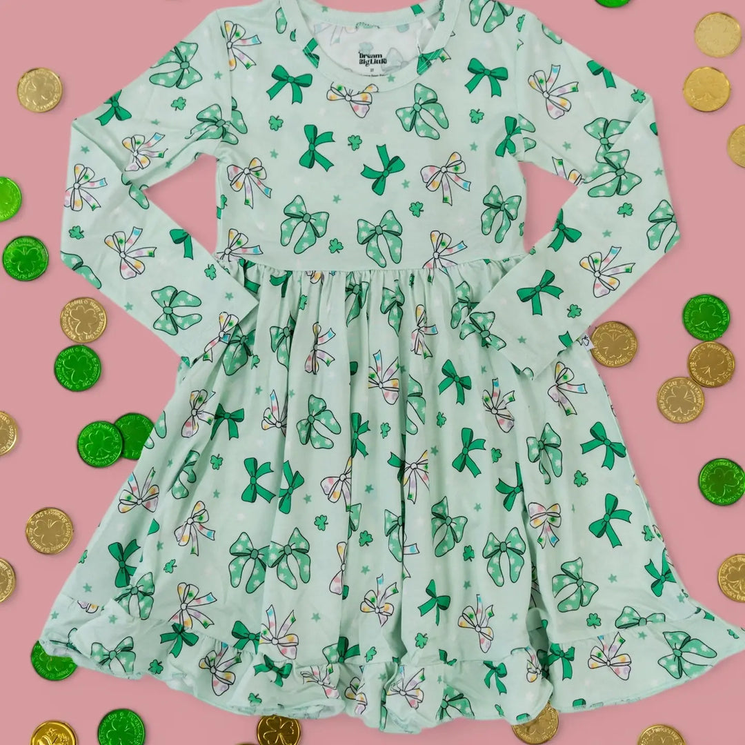 Clover Bows Twirl Dress