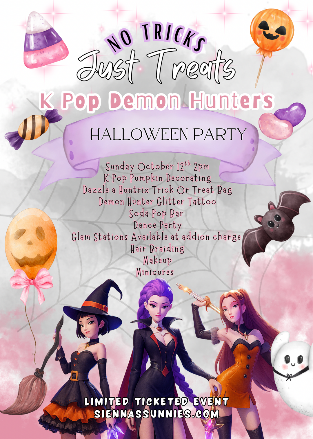 10/12 2pm K Pop Demon Hunters Halloween Party