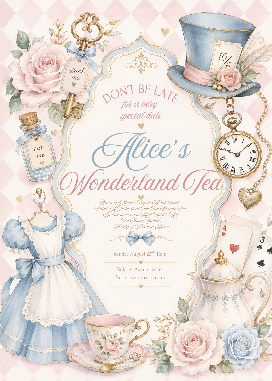 8/23 11am Alice’s Wonderland Tea